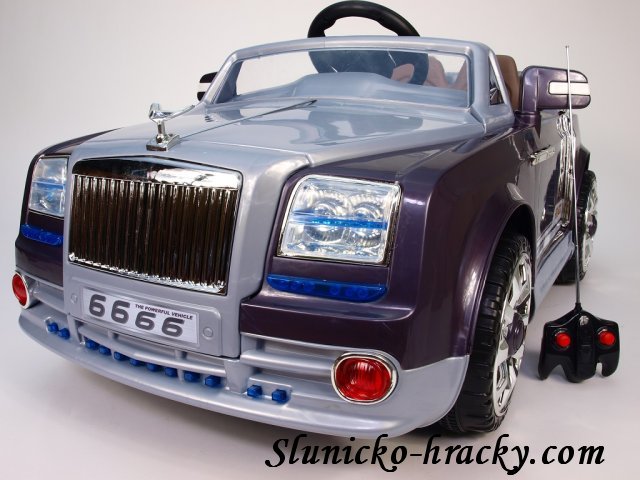 Elektrické auto Rolls - fialový