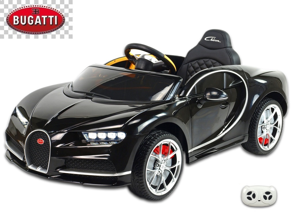 Elektrické auto Bugatti Chiron-černá