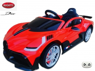 Elektrické auto Bugatti Divo,červené