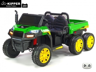  Kipper s výklopnou korbou,24V, 4x 200W,zelený