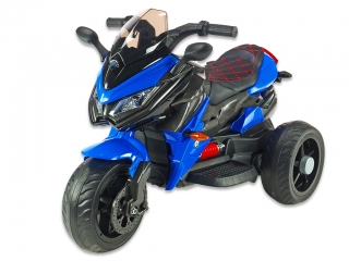 Cestovní motorka BNM s plynovou rukojetí a nožní brzdou, modrá ,3214