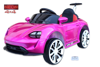 Neon Sport 4x4 s 2.4G dálkovým ovládáním, vodící tyčí, lakovaný růžový 3971