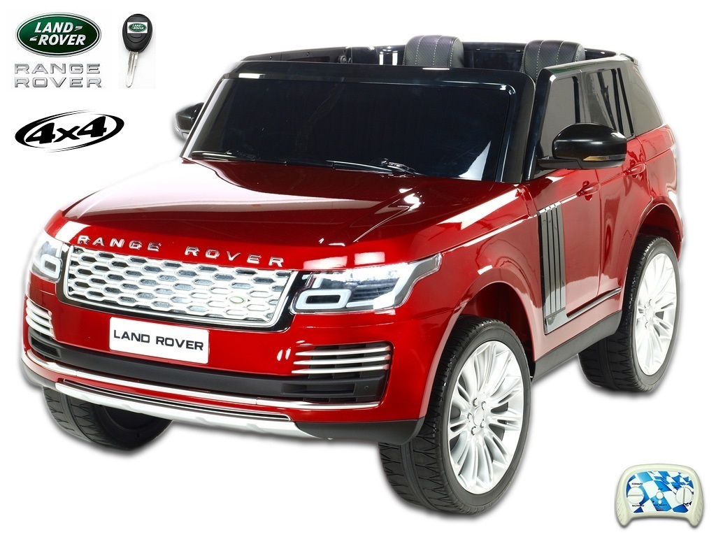 Dětské elektrické auto, SUV Range Rover HSE, 4x4, dvoumístný,vínová metalíza