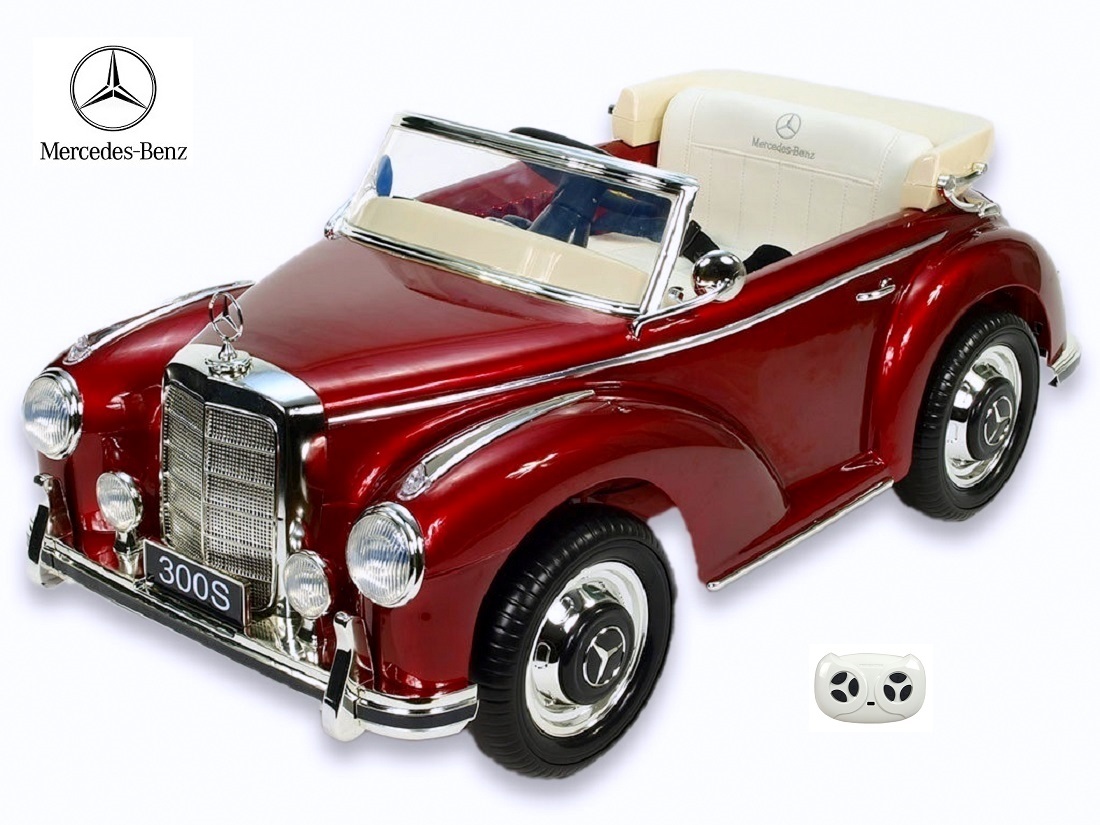 Elektrické auto Mercedes 300S,vínová metalíza