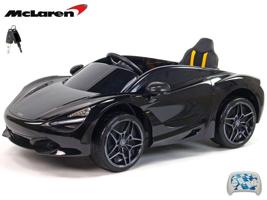  Elektrické auto McLaren 720S,lakovaná černá metalíza