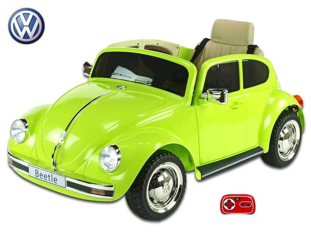 Elektrické auto VW Beetle oldtimer,1263,zelené