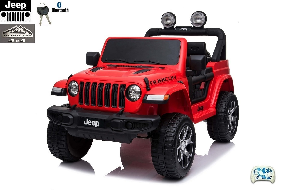 Elektrický džíp Jeep Wrangler Rubicon-červený