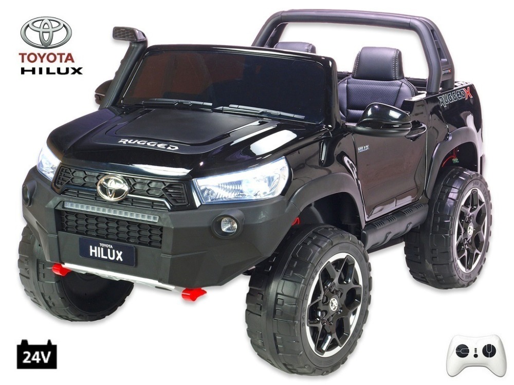 Toyota Hilux Rugged-X s 2.4G, 24V, dvoumístná, černá metalíza 3375