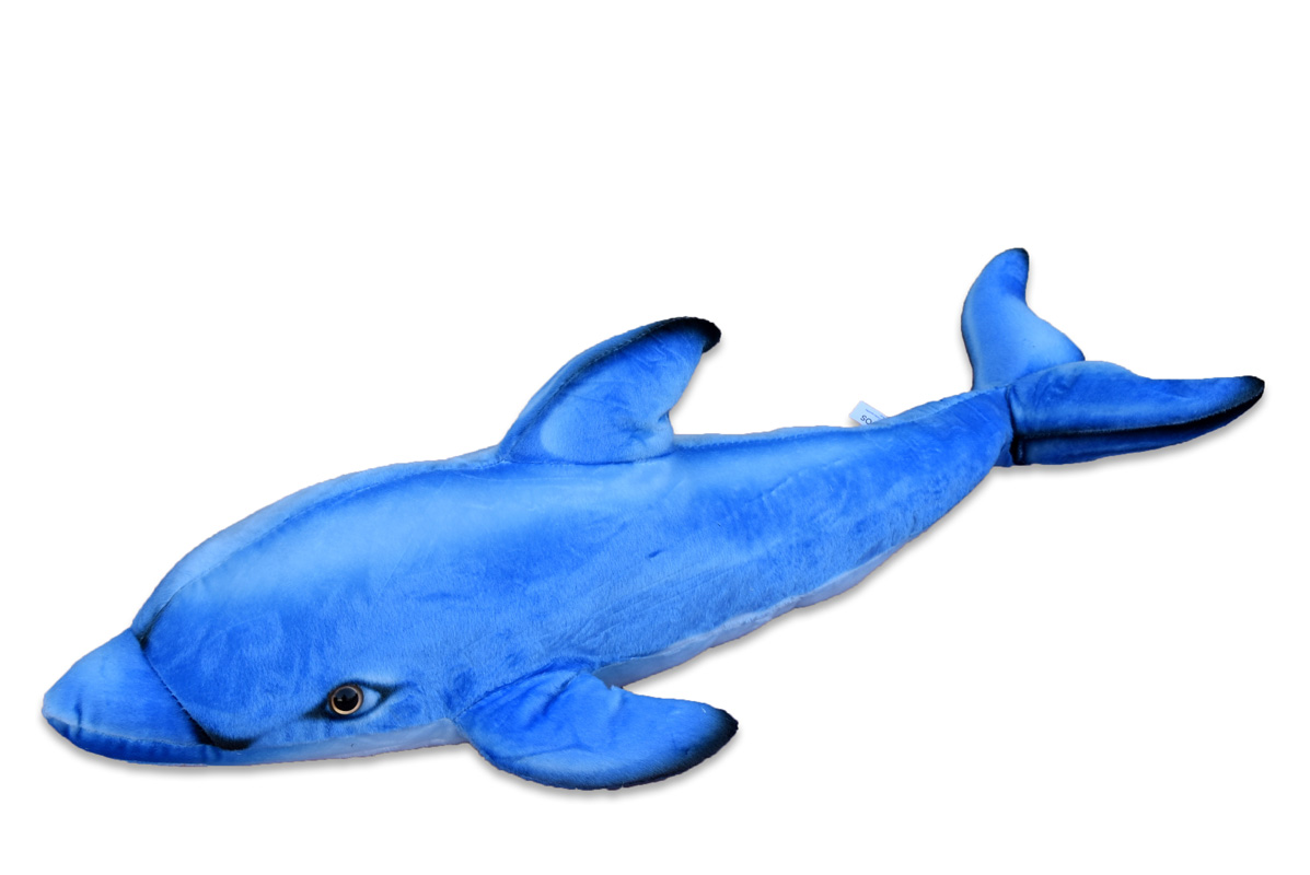 Plyšový delfín modrý, 80 x 21cm 4225
