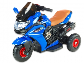 Motorka Dragon s plynovou rukojetígumovými nafukovacími koly, modrá 3217